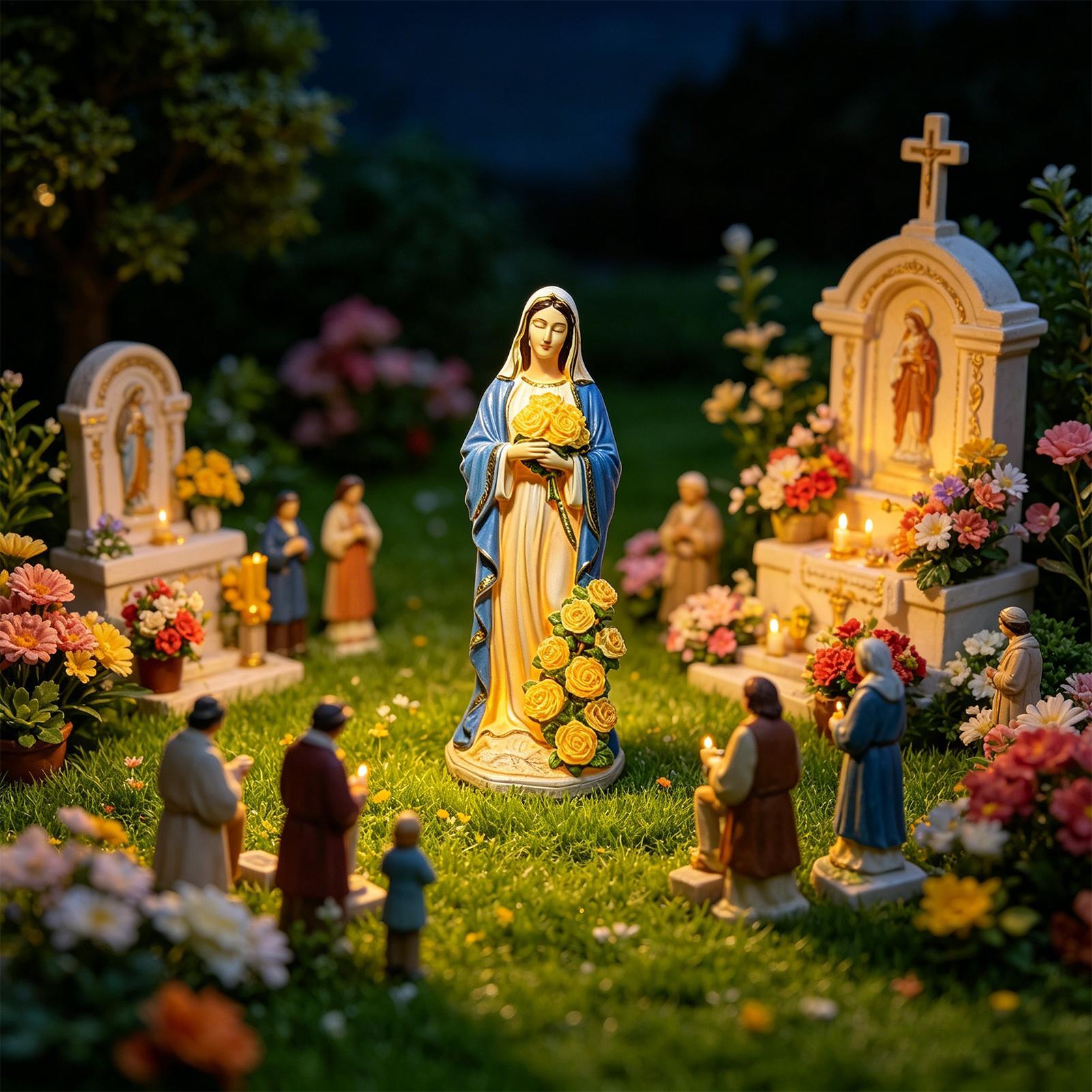 Virgin Mary Solar Statue Garde - Farming And Agriculture ulasan dan harga