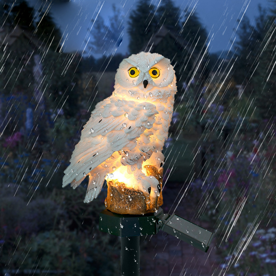 Solar Owl Statue Garden Light  - Farming And Agriculture ulasan dan harga