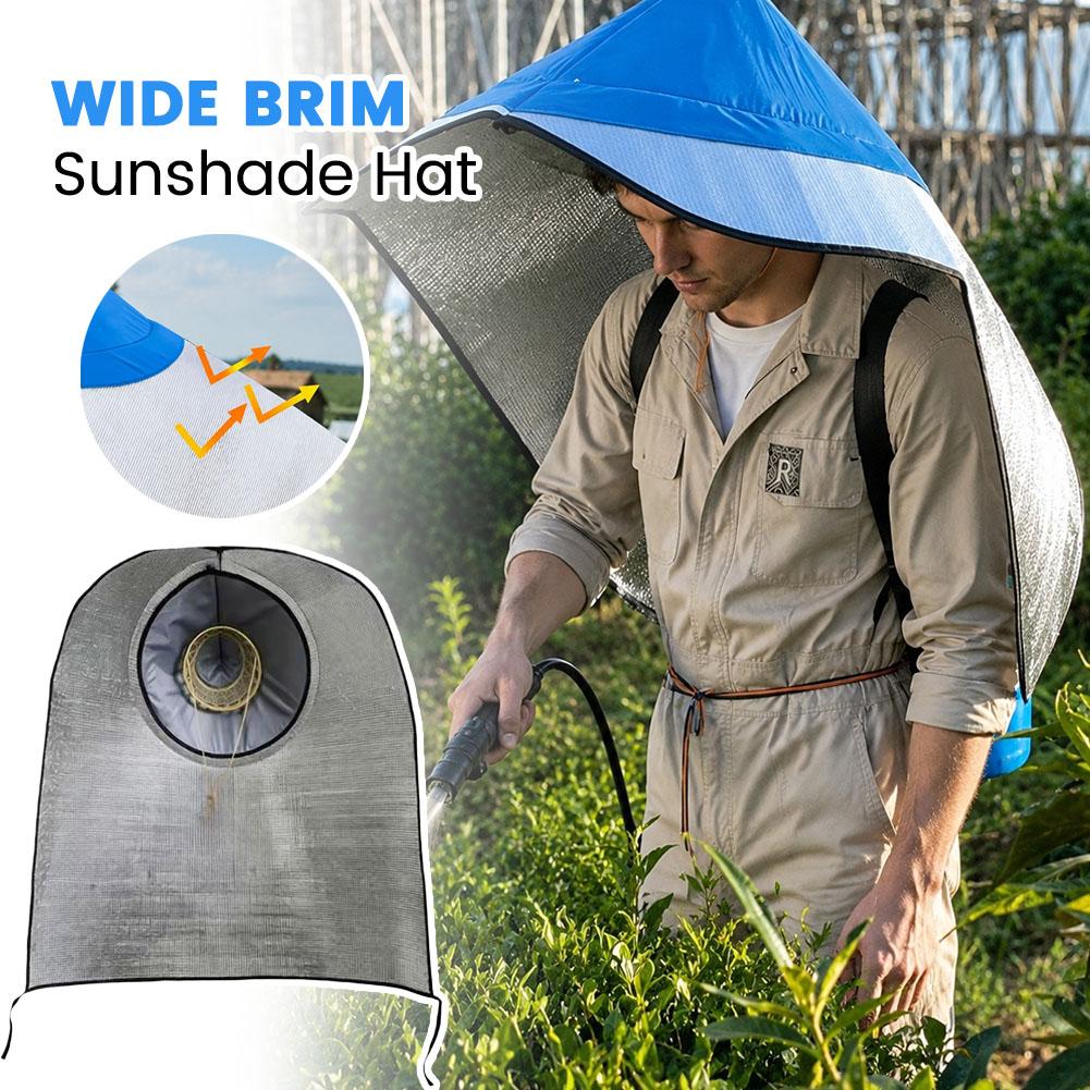 Outdoor Hooded Sun Hat Wide Br - Agriculture Farming Hats ulasan dan harga